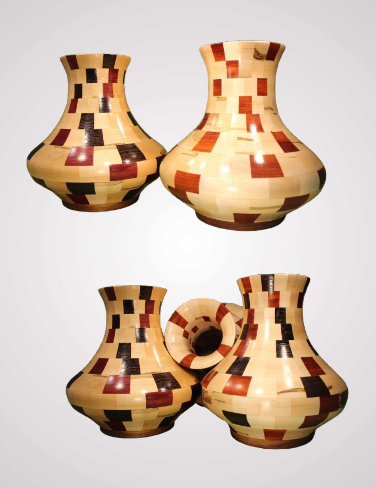 Closed Segment Vase (Ambrosia and Bloodwood)