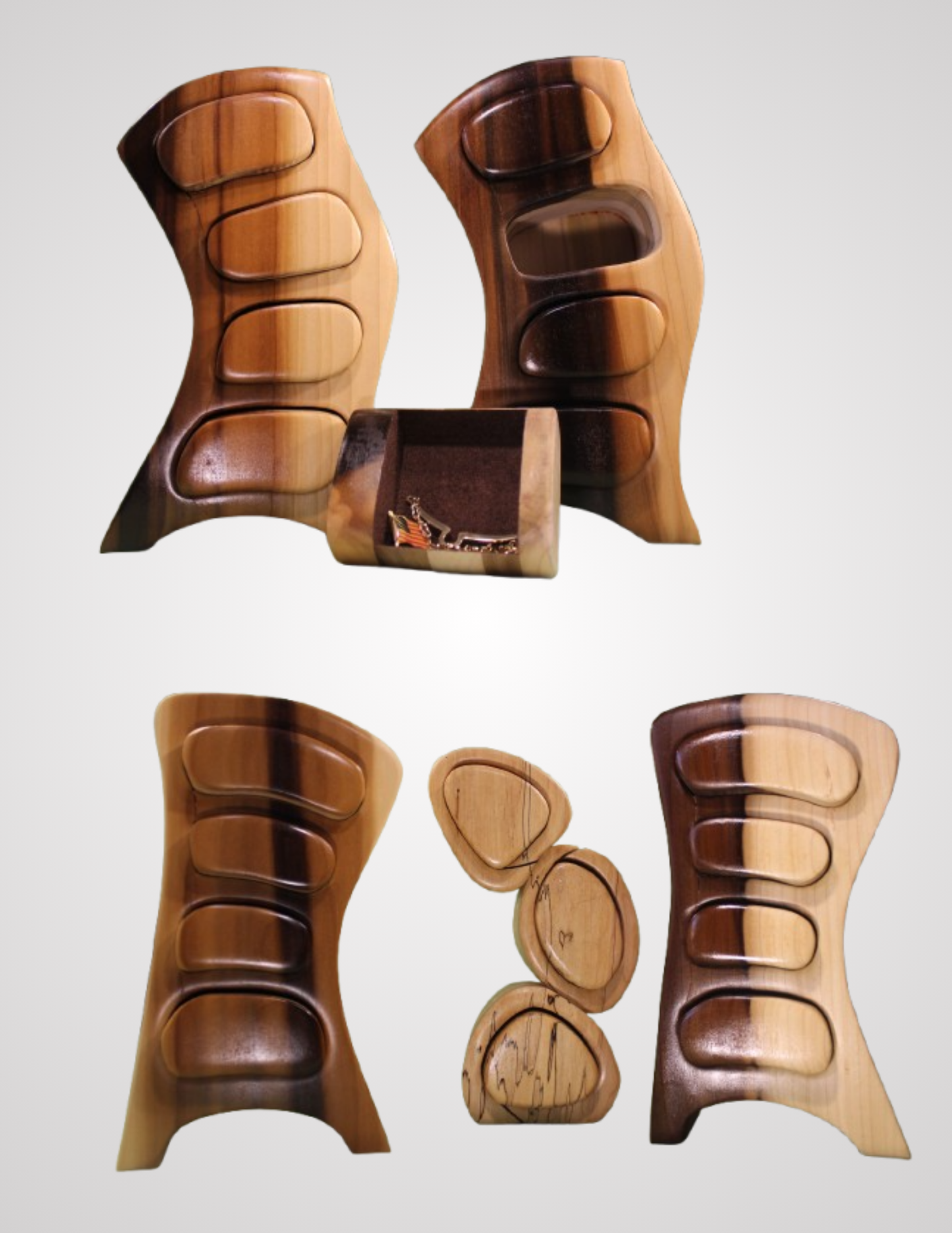 Suessian Jewelry Box (4 Drawer, left leaning)