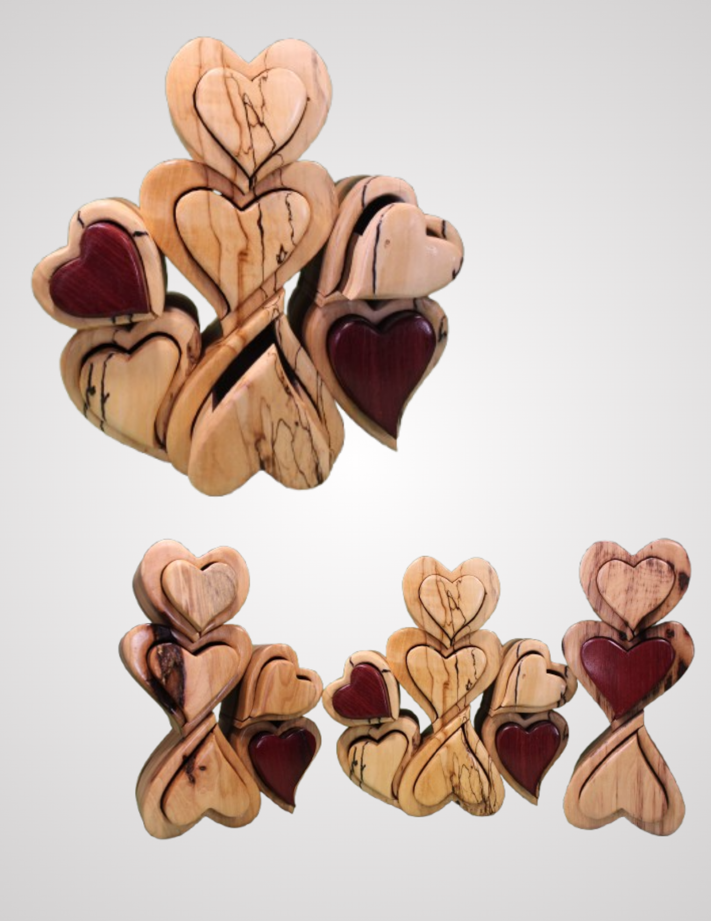 7 Heart Jewelry Box
