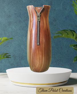 Zipper Vase (Red Cedar)