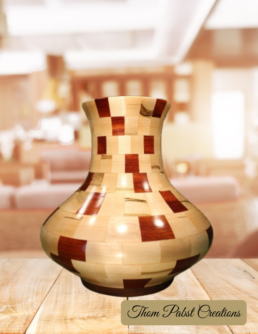 Closed Segment Vase (Ambrosia and Bloodwood)