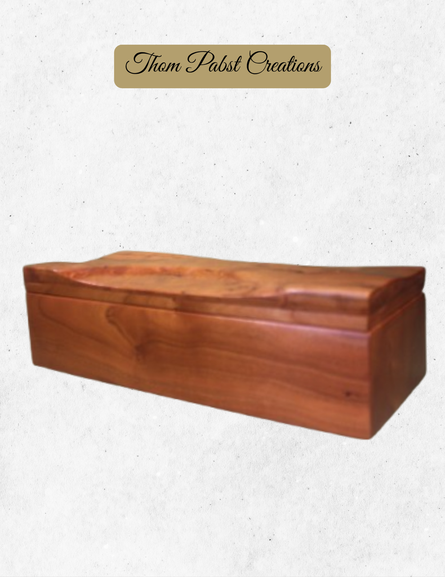 Pet Cremation Box (Rustic Cherry)