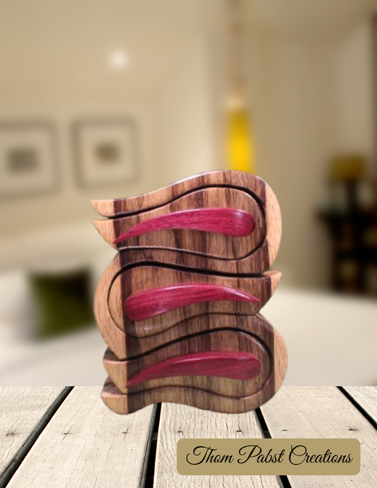 3 Drawer Ribbon Box (Purple Handles)