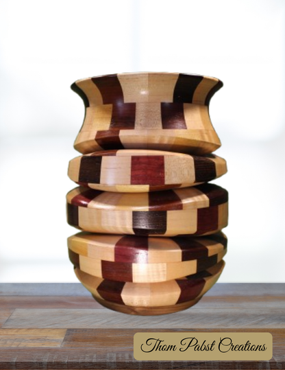 Segmented Melting Vase (Assortment of Woods)