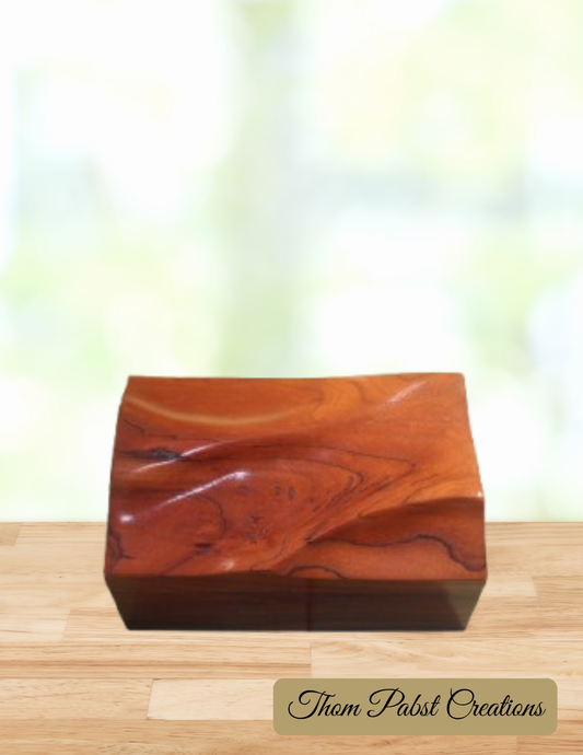 Pet Cremation Box (Rustic Cherry)