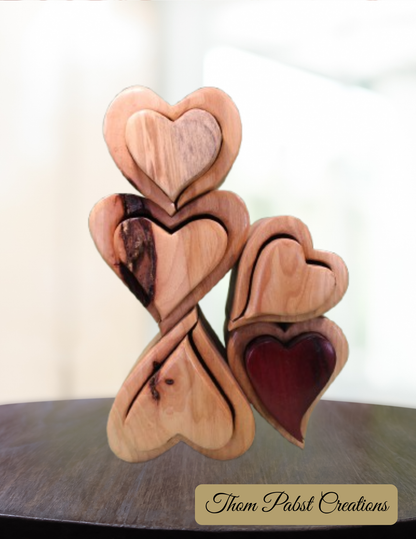 5 Heart Jewelry Box