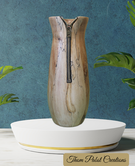Zipper Vase (Spalted Maple)
