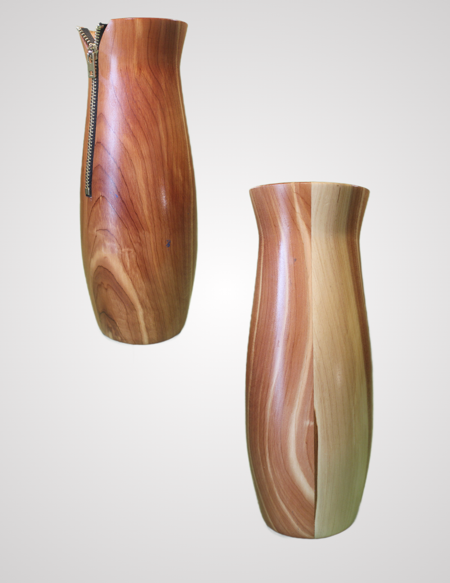 Zipper Vase (Red Cedar)