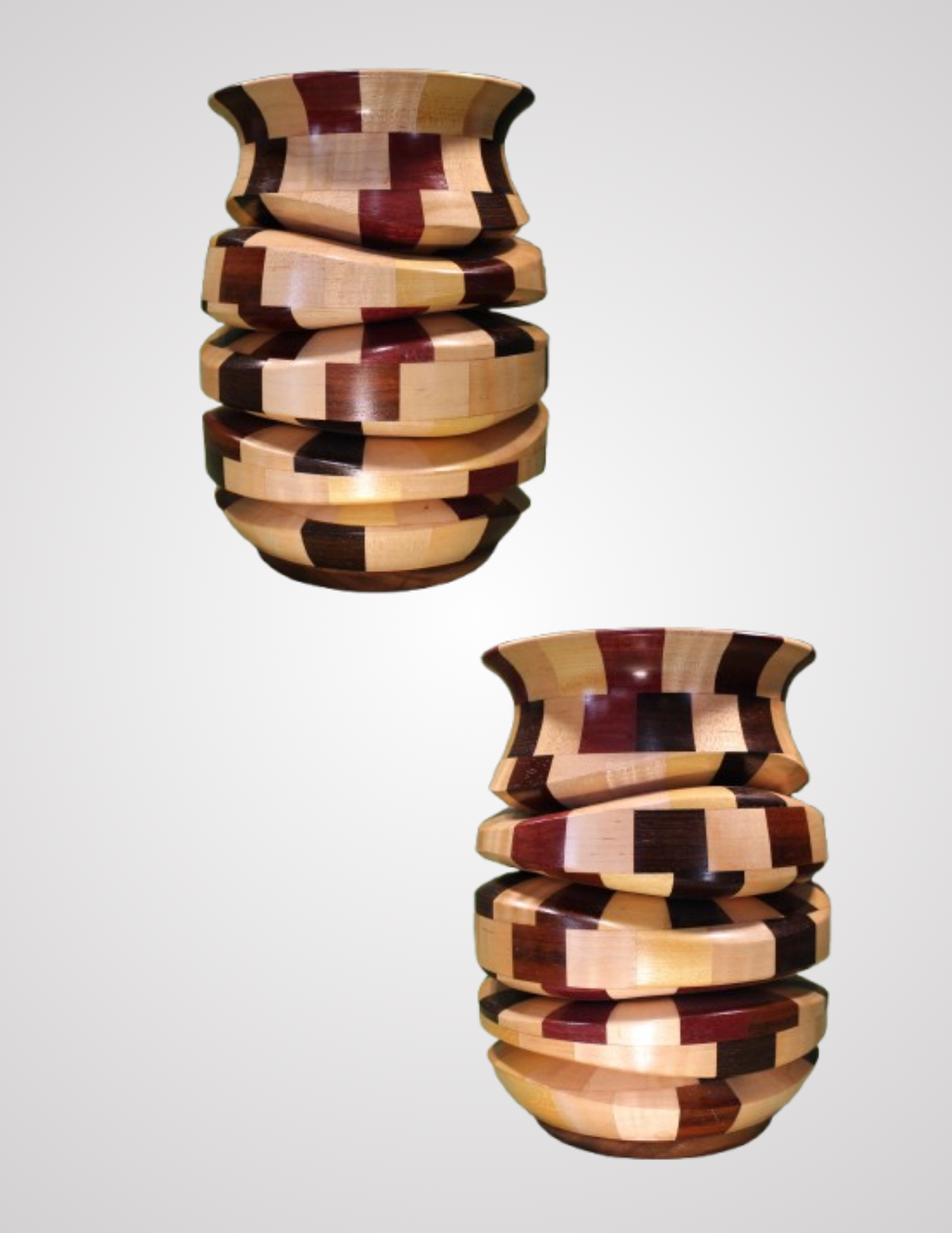 Segmented Melting Vase (Assortment of Woods)