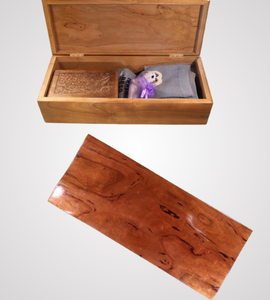 Pet Cremation Box (Rustic Cherry)