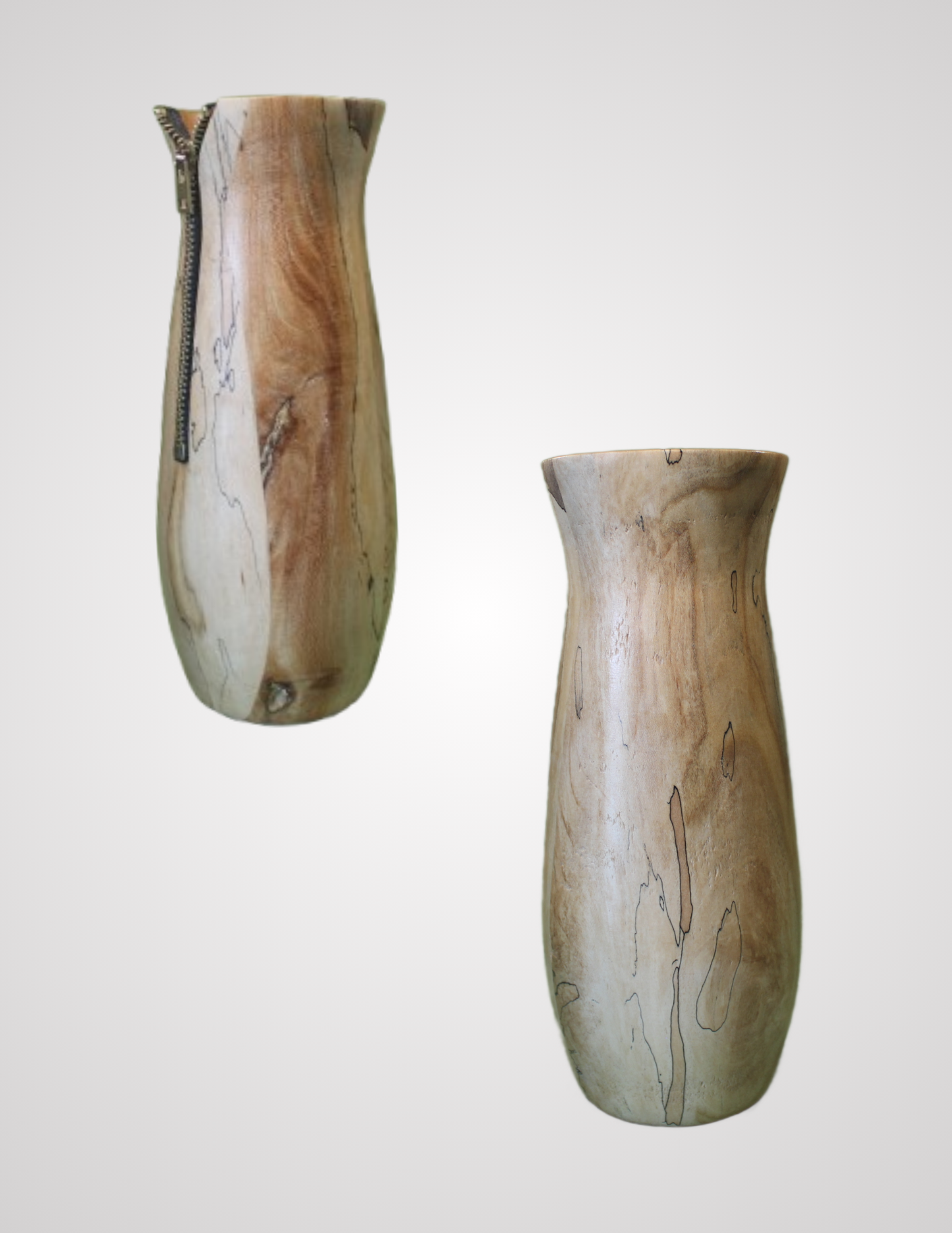 Zipper Vase (Spalted Maple)