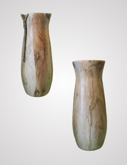 Zipper Vase (Spalted Maple)