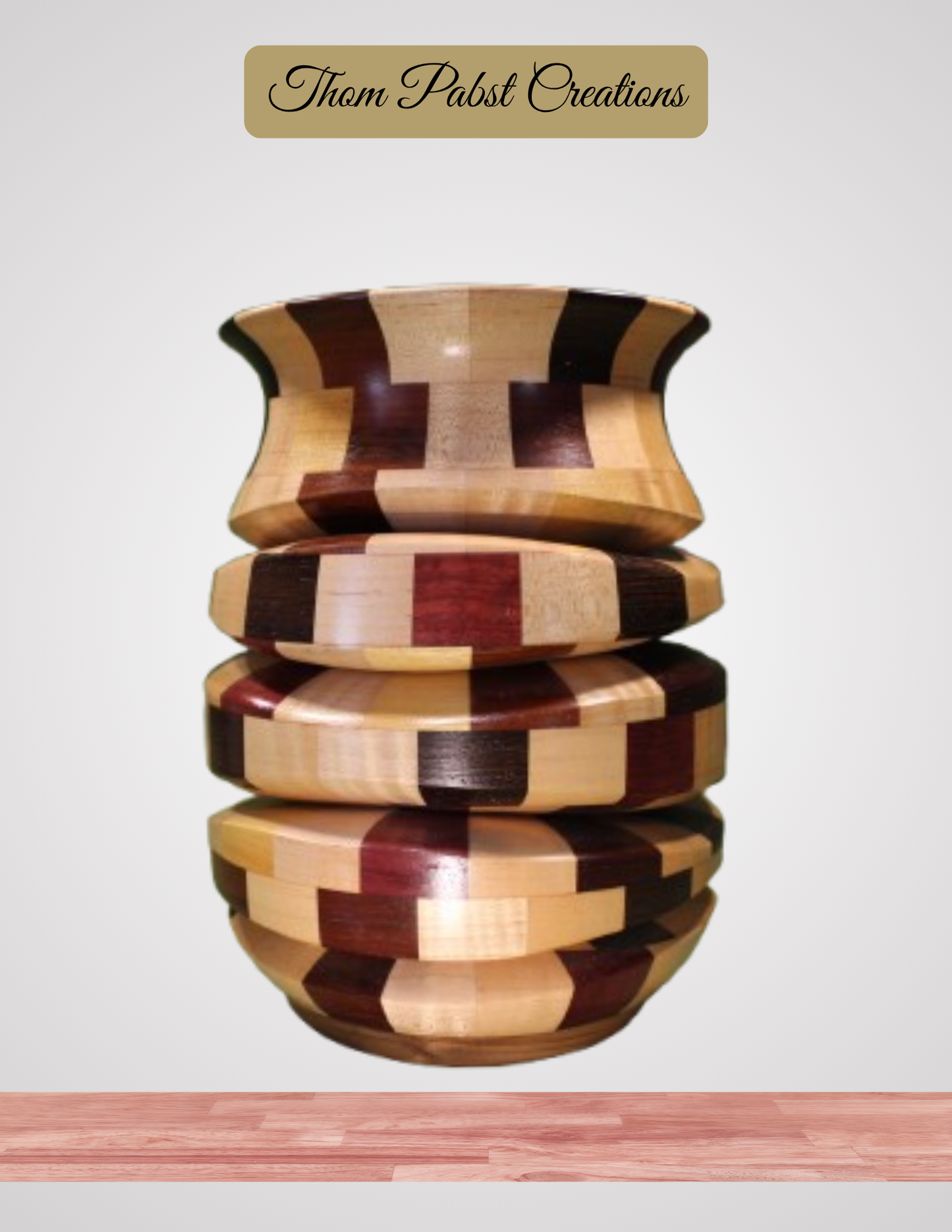Segmented Melting Vase (Assortment of Woods)