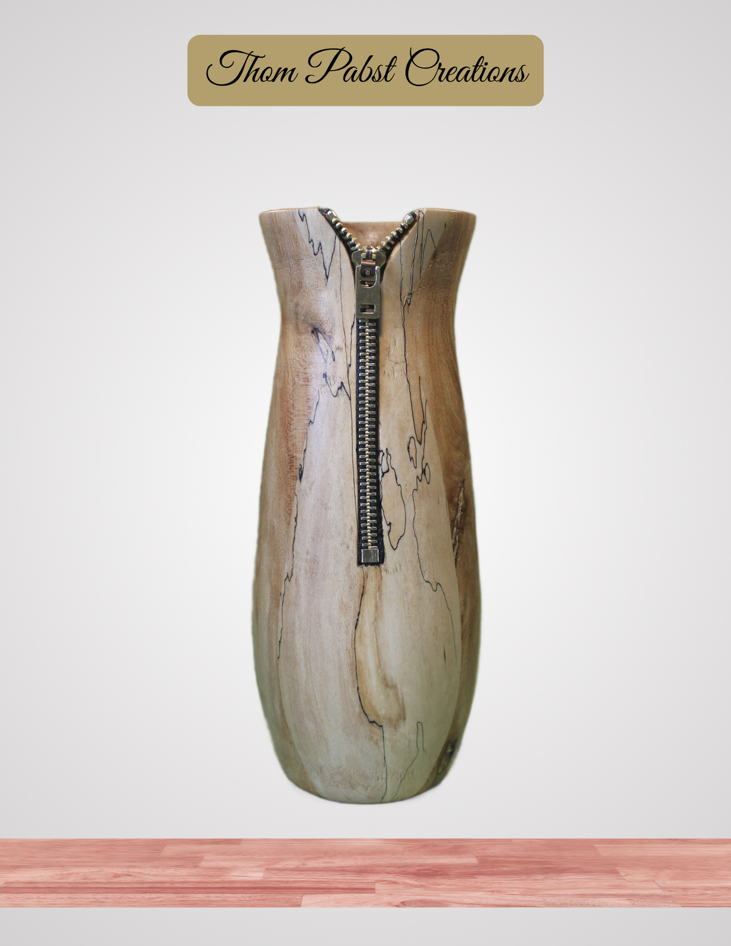 Zipper Vase (Spalted Maple)