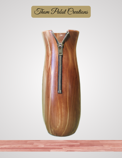 Zipper Vase (Red Cedar)