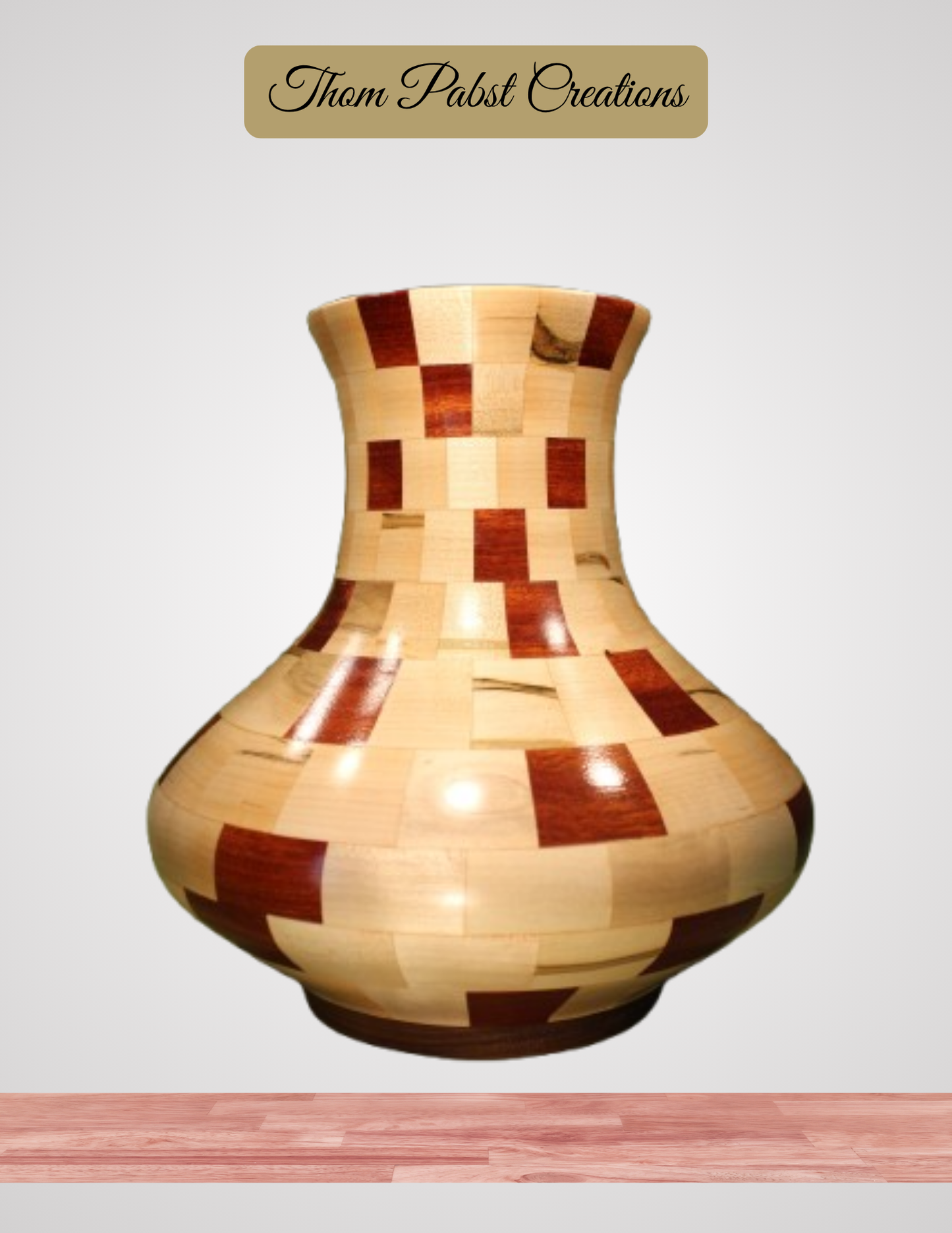 Closed Segment Vase (Ambrosia and Bloodwood)