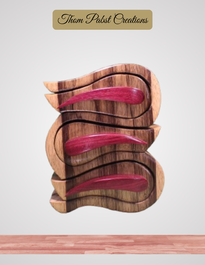 3 Drawer Ribbon Box (Purple Handles)