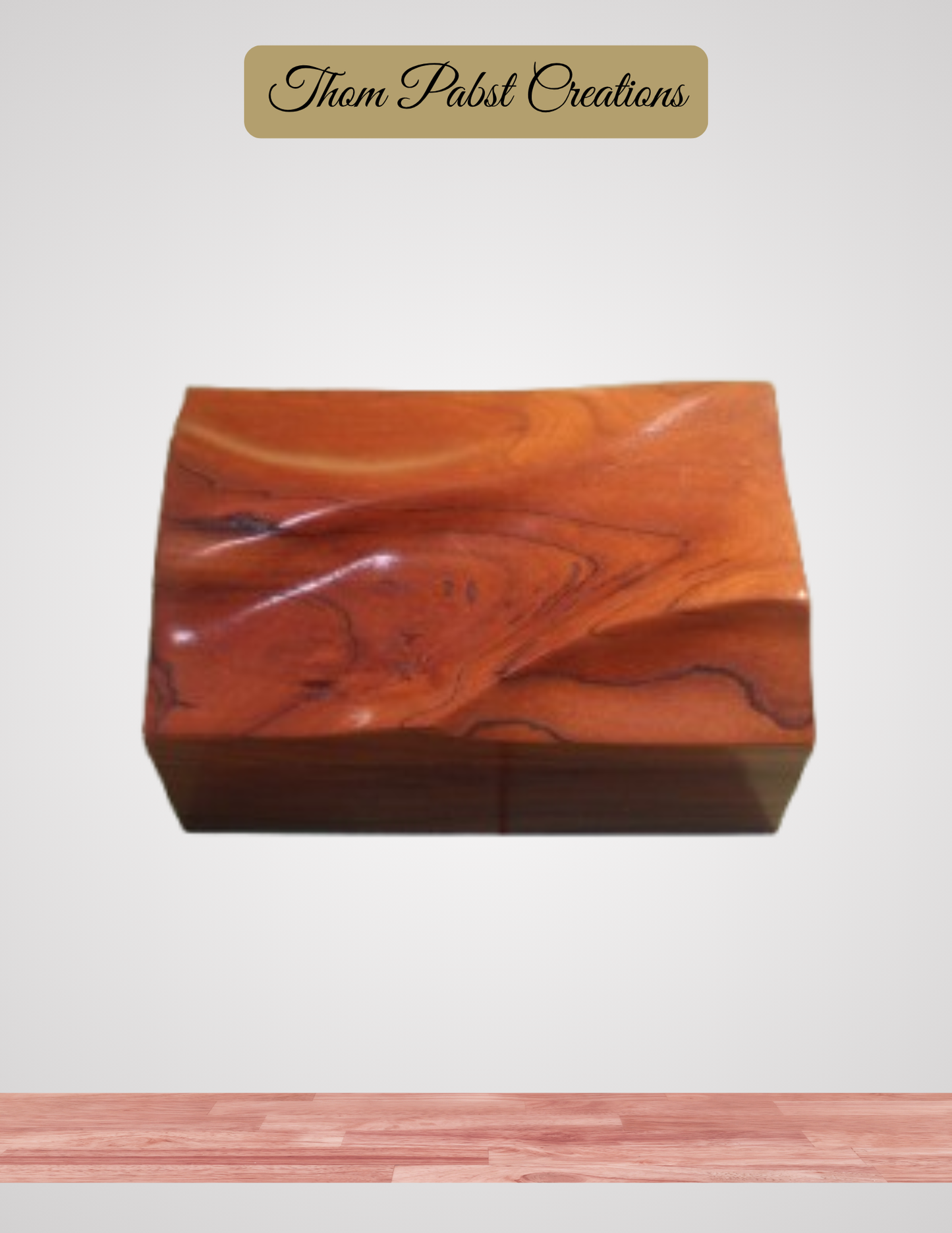 Pet Cremation Box (Rustic Cherry)