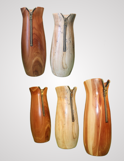 Zipper Vase (Spalted Maple)