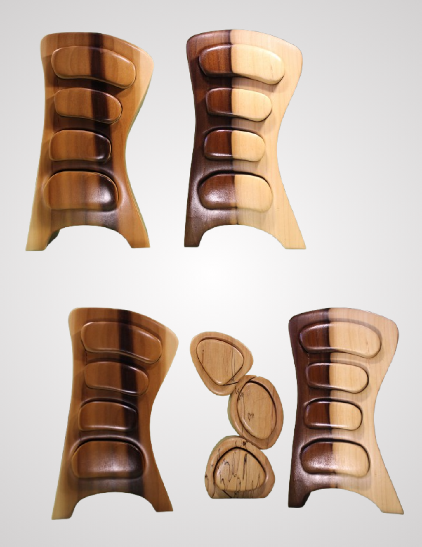 Suessian Jewelry Box (4 Drawer, right leaning)