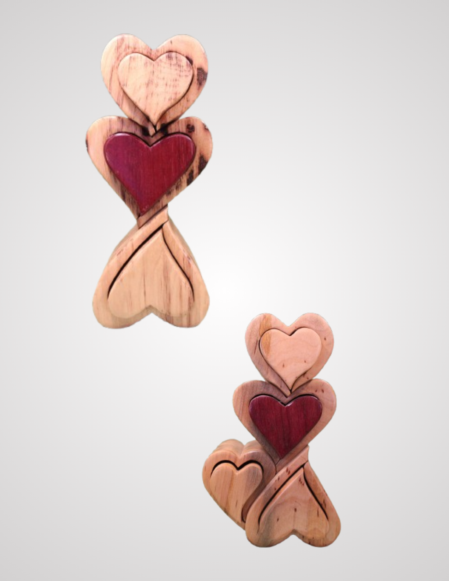 3 Heart Jewelry Box