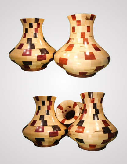 Closed Segment Vase (Ambrosia and Bloodwood)