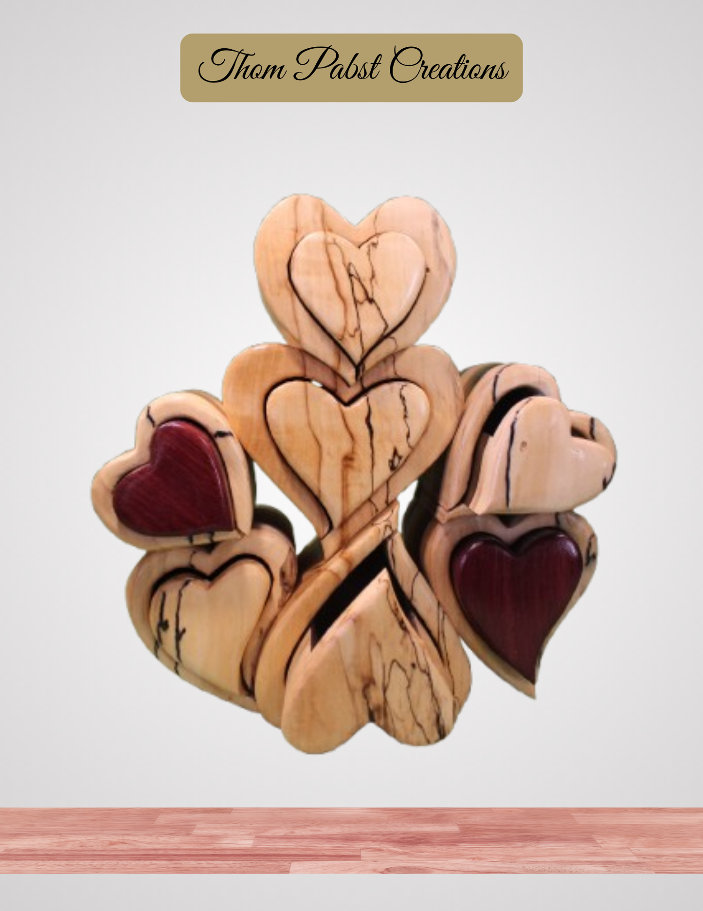 7 Heart Jewelry Box