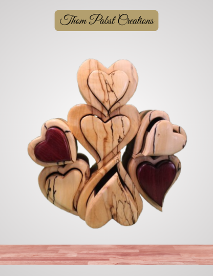 7 Heart Jewelry Box