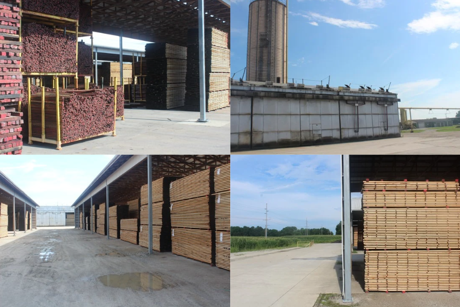 South, Milford, Indiana Wibel Lumber. Domestic and exotic woods provided.