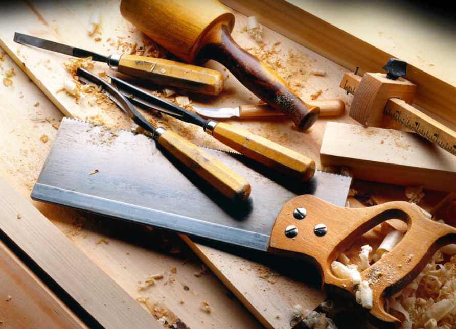 Woodworking tools and wood